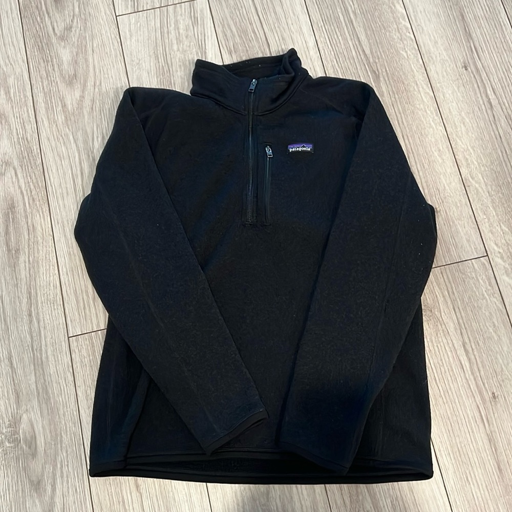 Men’s Patagonia Better Sweater 1/4 Zip Fleece Black Large
